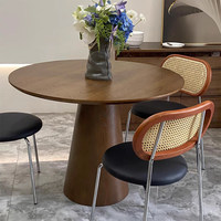 Ensemble table et chaises de salle à manger en bois massif, style vintage italien, personnalisable, pour cafés, salons de thé, bureaux de vente