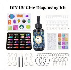 DIY Handmade UV <b>Resin</b> Craft <b>Kit</b> Christmas Decoration Supplies Jewelry Hard Transparent Epoxy Fast Curing Silicone Molds Pendants - Product Image 4