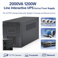 UPS Interactivo de Línea de 1500VA con Batería Integrada de 12V 9Ah, Fuente de Alimentación de Respaldo de 220V para Uso Doméstico