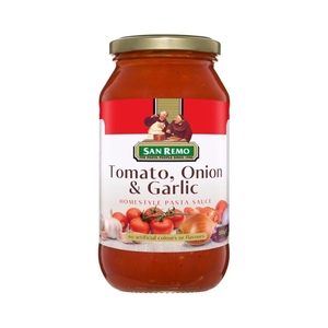 Cà chua hành tây tỏi mì ống nước sốt san Remo 500g nước sốt sẵn sàng thuần chay phong cách Ý Gluten miễn phí không chất bảo quản - Product Image 1
