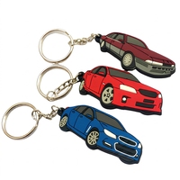 Llaveros de PVC Personalizados de Autos Deportivos, Llaveros de Goma Suave 2D de Autos de Carreras y Sedanes, Regalos para Entusiastas de Autos Directamente de Fábrica OEM