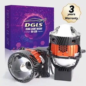 DGLS 2024 yeni varış süper tasarım 3.0 inç LHD 90 watt 50000lm çift lens çift lazer bi oto araba farlar için led LHD/RHD