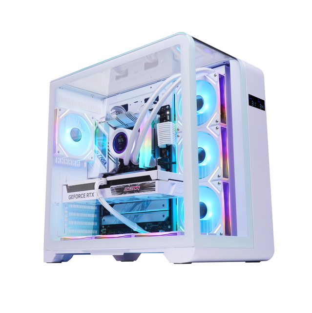 Wholesale Desktop Gaming Computer Case Aluminum Casing ATX Motherboard Full Tower Supported Tempered Glass PC Case Cabinet