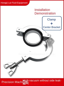 Cánh Nut kẹp với O Ring nw16 mặt bích chân không cho kf16 kf25 kf40 kf50 inch ống và Ống kẹp thép không gỉ bao bì thực phẩm - Product Image 5