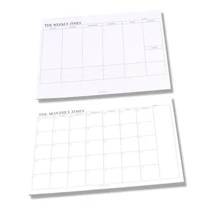 Weekly Monthly Schedule Planner Memo To Do List Office School Plan Agenda Stationery Notepads Time Management Notebooks Journal