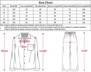 <span class=keywords><strong>Pigiama</strong></span> da <span class=keywords><strong>Uomo</strong></span> Personalizzato Stampa su Richiesta Set Manica Lunga e Pantaloni Lunghi in Poliestere - Product Image 4