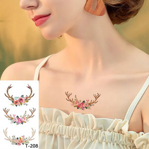 Adesivi per Tatuaggi Temporanei alla Moda per <span class=keywords><strong>Ragazze</strong></span>, Stampa a Colori Personalizzata di Piccole Dimensioni, Carta Impermeabile per Trasferimento ad Acqua, Pellicola PET - Product Image 4