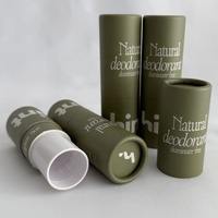 100% Biodégradable Écologique Twist up Papier Baume À Lèvres Tube Personnalisé Papier Rouge À Lèvres Emballage Conteneur Cylindre Papier Tube