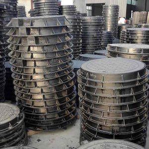 Couvercle de regard en fonte ductile rond et carré EN124, dimensions <span class=keywords><strong>300</strong></span>*<span class=keywords><strong>300</strong></span> 400*400, certifié CE, marque Hangxing, pour drainage des eaux pluviales - Product Image 4