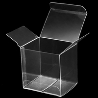 Boîte de présentation carrée transparente PET PVC de qualité alimentaire en plastique doux cadeau de boîte de souvenir de mariage