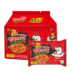 OEM Sabor Stir <span class=keywords><strong>Fried</strong></span> Ramen 140g Pollo picante 2X Fideos instantáneos picantes - Product Image 4