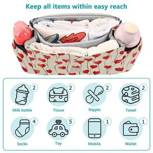 Design personalizzato resistente leggero mummia borsa da viaggio passeggino per bambini cambiato organizer Mummy Bag - Product Image 4