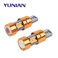 1 Paire de Lampes LED T10 12V pour Voiture, Clignotants Orange Ambre, Feux de Positionnement, Feux de Ville, Ampoule LED T10 168 194 2825 W5W 19 SMD