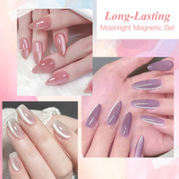 MTSSII-Vernis UV Semi Permanent pour Ongles Arc-en-Ciel Gel Magnétique Oeil de Chat