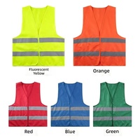 Gilet de sécurité réfléchissant 80g avec bandes réfléchissantes pour travaux en extérieur
