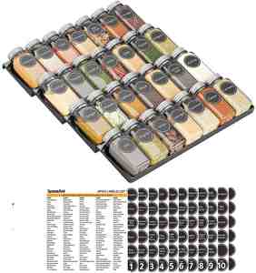 Heavy-Duty 4-Layer Steel Spice Drawer Organizer Seasoning Rack Tray <b>for</b> <b>Kitchen</b> <b>Storage</b> <b>for</b> Multilevel Organization - Product Image 1