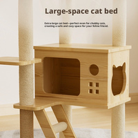 Vente en gros pour l'exportation : Arbre à chat en bois, Lit pour chat, Arbre à chat universel toutes saisons type capsule spatiale, Jouet pour chat.
