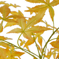 Arbre d'érable artificiel de 110 cm, faux bonsaï, plante d'automne avec des feuilles jaunes pour la décoration moderne de la maison, du bureau, du salon, du sol, intérieur
