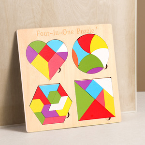 Jouets <span class=keywords><strong>Tangram</strong></span>, puzzles <span class=keywords><strong>Tetris</strong></span> pour enfants, jouets éducatifs basés sur la méthode Montessori conçus pour stimuler le développement cognitif. - Product Image 3