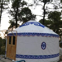 Yurte de luxe en toile de Mongolie, résistante aux UV, pour toutes les saisons