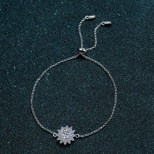 2025 High Quality Adjustable Custom Women <b>925</b> <b>Sterling</b> <b>Silver</b> Clover Lucky Diamond <b>Bracelets</b> - Product Image 4