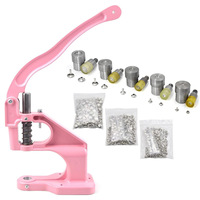 Machine manuelle à œillets et boutons-pression avec outil d'installation et moule pour chaussures, kit de presse manuelle pour œillets