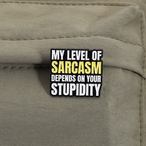 Si sarcasme brûlé Calories émail broche drôle citation broche sac à dos Badge bijoux cadeau pour <span class=keywords><strong>amis</strong></span> collègues - Product Image 3