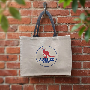 Bolsa de Tela de Algodón con Logotipo Personalizado, Tamaño Mediano, Asas con Cordón, Reutilizable, Ecológica, para Compras, Regalo para Mujer - Product Image 5
