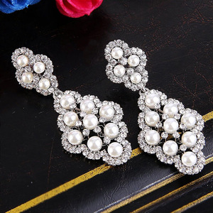 Orecchini Pendenti Barocchi per Donne, Eleganti Gioielli da Sera per Spose - Product Image 3