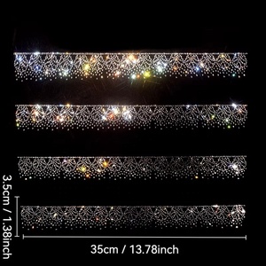 Nuove Strisce Termoadesive Personalizzate con Strass per Trasferimento a Caldo su Sciarpe e Accessori di Abbigliamento - Product Image 4