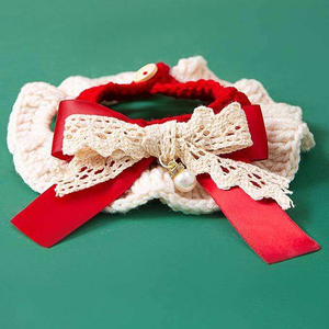 Cozy Christmas Pet <span class=keywords><strong>Collar</strong></span> Set con elementos festivos Juguetón para gatos Perros Fiestas de Navidad Celebraciones en interiores - Product Image 4