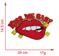Serviettes de la Saint-Valentin en gros, patchs en tissu brodés, designs personnalisés, patchs brodés, accessoires vestimentaires