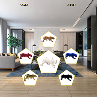 Personnalisation directe d'usine FRP Animal Table basse pour la maison Salon Utilisation Design créatif par vente en gros