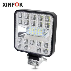 Venta al por mayor luz 24 v-XINFOK-foco LED empotrado para coche, haz de luz de inundación combinado de 3,3 pulgadas, CC de 12 a 24 V, 6500K, luz antiniebla, luz estroboscópica