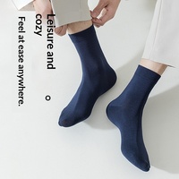 Chaussettes mi-mollet en coton pour hommes, 7200, noires, résistantes à l'usure, déodorantes, pour l'été, le sport, la course à pied, décontractées, pour étudiants