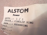 Anillo de Retención D009268r3, Anillo de Seguridad, Resorte Trasero, Válvula Superior PLC