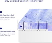 Wanfeng Kühlende Moderne Gel-Memory-Foam-Matratzenauflage für Zuhause, Hotel, Studentenwohnheim, Mietbett, Tatami-Bettmatte