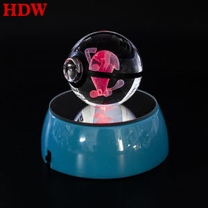 Bola Pokemón Wobbuffet <span class=keywords><strong>de</strong></span> Cristal Personalizable con Grabado 3D, Base LED <span class=keywords><strong>de</strong></span> Ópalo, Regalo <span class=keywords><strong>de</strong></span> Cumpleaños, Venta al Por Mayor y Dropshipping 2025 - Product Image 2