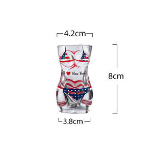 Souvenirs touristiques personnalisés en gros avec logo, Pologne, Pérou, Islande, Grèce, New York, bikini sexy, verre à liqueur - Product Image 5