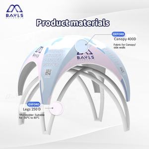 Tentes <span class=keywords><strong>de</strong></span> fête <span class=keywords><strong>de</strong></span> luxe noires <span class=keywords><strong>de</strong></span> grande taille, isolées, pour événements, 100 personnes, auvent gonflable étanche à l'air, tente gazebo - Product Image 5