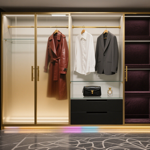 Marco de perfil de armario frontal de vidrio de aluminio 2025 para armario de almacenamiento de dormitorio con puertas de exhibición, los mejores productos nuevos - Product Image 2