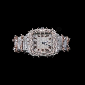 Unique Design Durable Moissanite Diamond Quartz <b>Watch</b> <b>Men</b> Waterproof Stainless Steel Casual Wristwatch Available At Best Price - Product Image 3