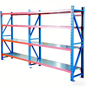 מפעל מותאם אישית 1000lbs מתכוונן רב ברמה מתכת מדפים אחסון יחידת מתלה מחסן מטבח ארונות מכולת - Product Image 1