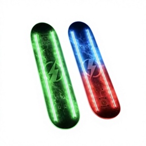 สเก็ตบอร์ดไฟฟ้าพร้อมไฟ LED ธีมอวกาศ แผ่นไม้เมเปิ้ล ลูกปืน ABEC-7 สำหรับกิจกรรมกลางแจ้ง ใช้ได้กับผู้ใหญ่ - Product Image 1