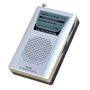 วิทยุพกพา BC R60 Ultra Slim AM FM ขนาดเล็กพกพาสะดวก พร้อมลำโพงในตัวและช่องเสียบหูฟัง - Product Image 1