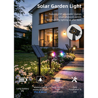 Projecteurs solaires LED IP65 à prix d'usine en gros, éclairage de jardin résistant à l'eau, fonctionnalités dimmables, avec cordon d'extension de 3 mètres
