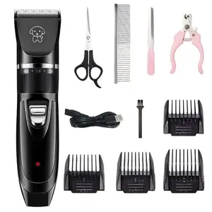 Low Noise Rechargeable Dog Pet Hair Clipper Dog Trimmer Set Shaver Grooming Dog Shaver Clippers