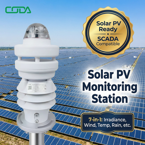 Estación Meteorológica para Monitoreo de Plantas de Energía Solar Fotovoltaica, Sensor Ultrasónico 7 en 1 con Irradiancia y Pluviómetro Óptico (CDQ-T1C) - Product Image 1