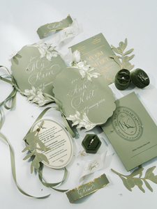 Ensemble <span class=keywords><strong>de</strong></span> carnet <span class=keywords><strong>de</strong></span> vœux <span class=keywords><strong>de</strong></span> mariage personnalisé, minimaliste, avec découpe ovale, cadre argenté vintage, pour <span class=keywords><strong>les</strong></span> vœux <span class=keywords><strong>de</strong></span> lui et <span class=keywords><strong>de</strong></span> elle - Product Image 6