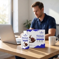 OEM ODM Sachets de complexe liquide de Shilajit, saveur noisette-cacao, soutien naturel de la vitalité et de l'énergie cellulaire, 30 sachets de 10 ml